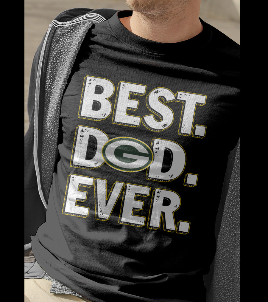 Best Dad Ever Green Bay Packers T-Shirt