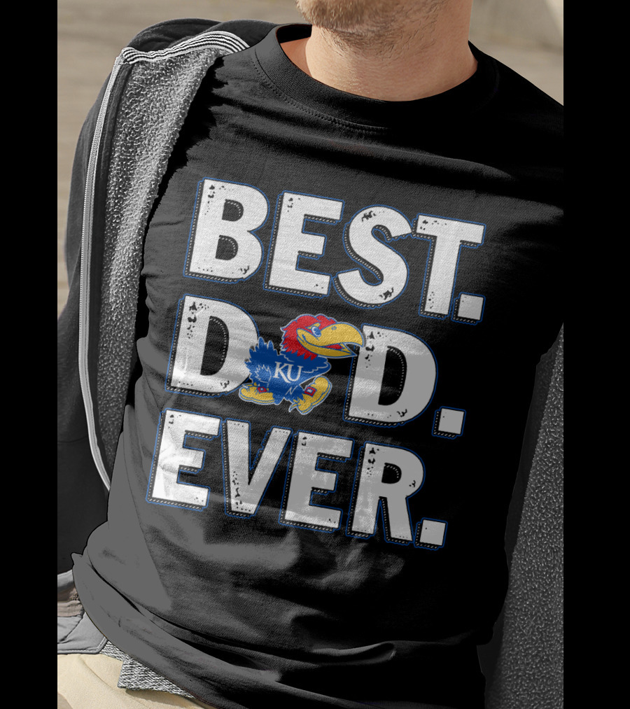 Best Dad Ever Ku Jayhawks T-Shirt