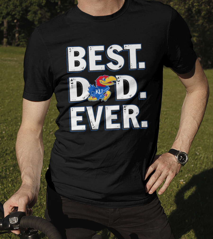Best Dad Ever Ku Jayhawks T-Shirt