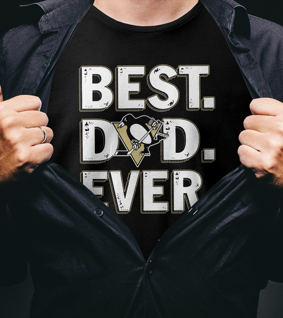 Best Dad Ever Pittsburgh Penguins T-Shirt