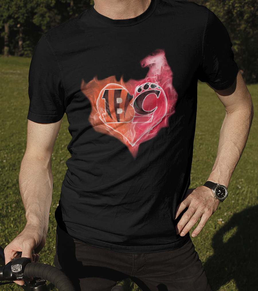 Bengals Bearcat Heart T-Shirt