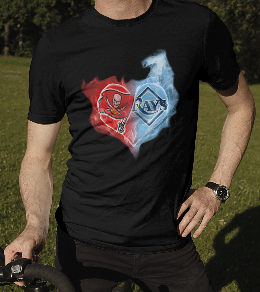 Buccaneers And Rays Heart Fusion T-Shirt