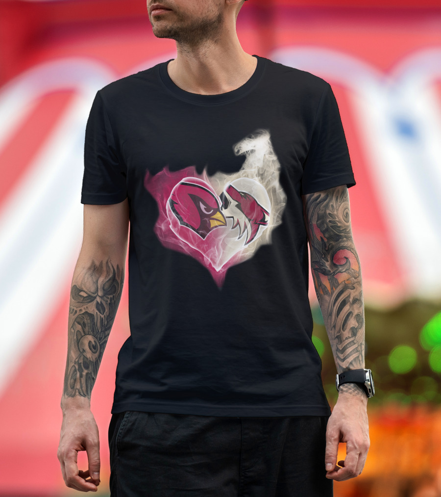 Arizona Cardinal Heart Fusion T-Shirt