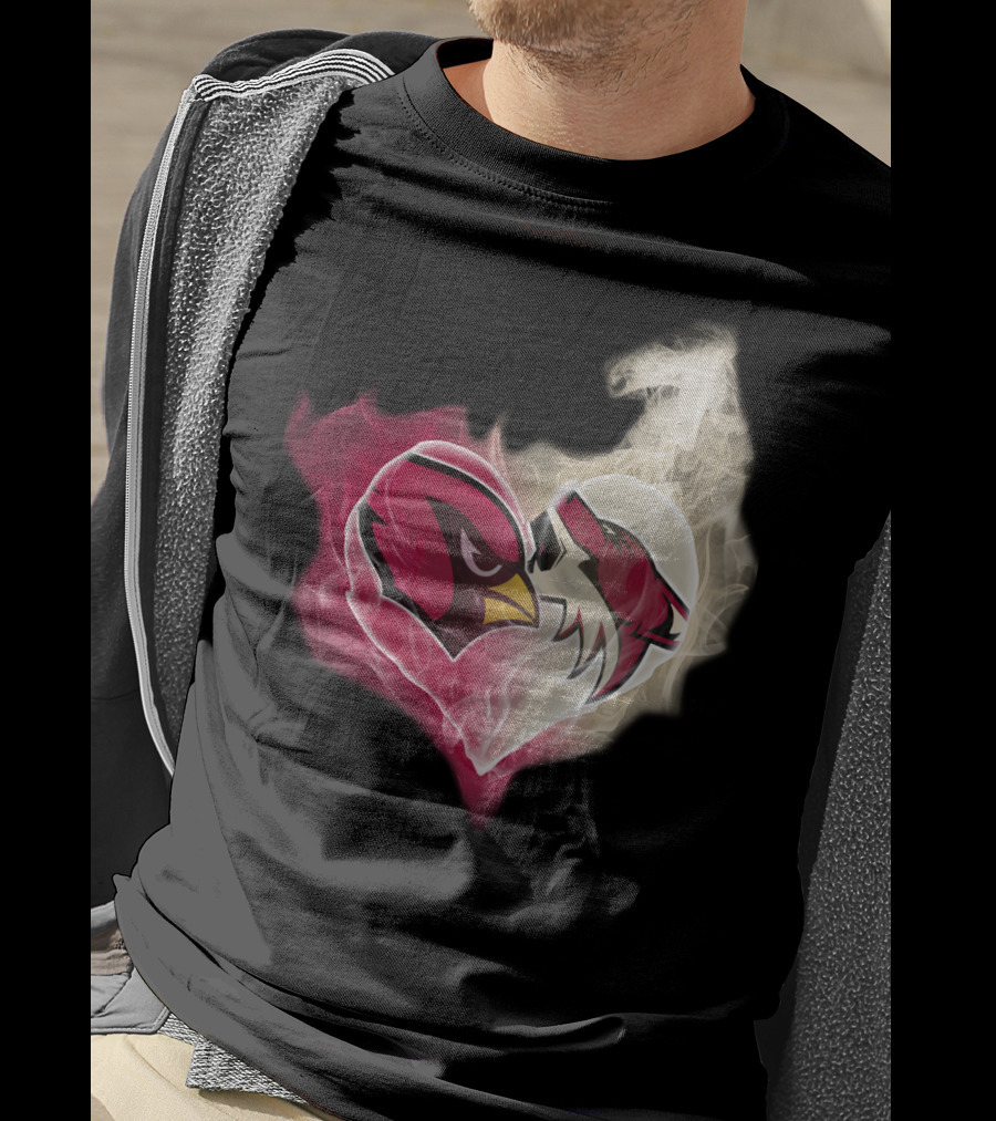 Arizona Cardinal Heart Fusion T-Shirt