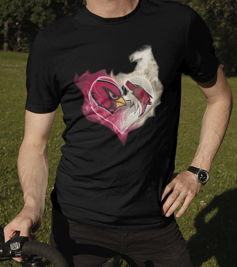 Arizona Cardinal Heart Fusion T-Shirt