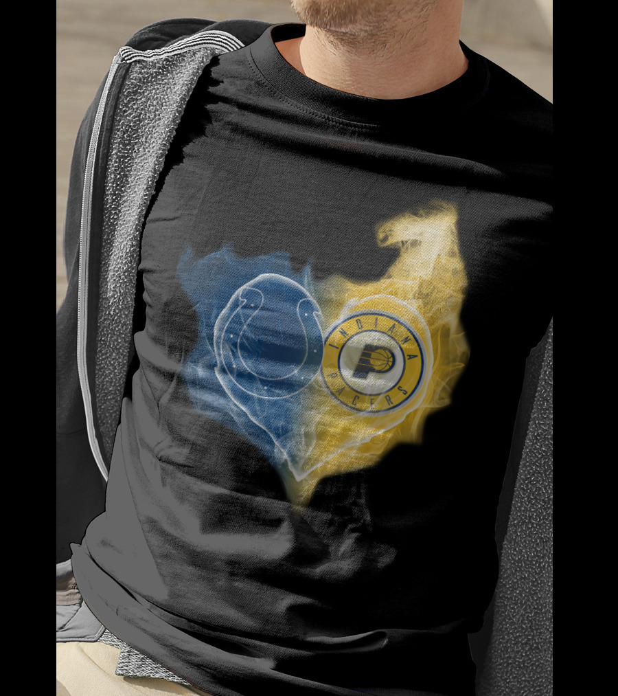 Indianapolis Colts Indiana Pacers Heart Mix T-Shirt