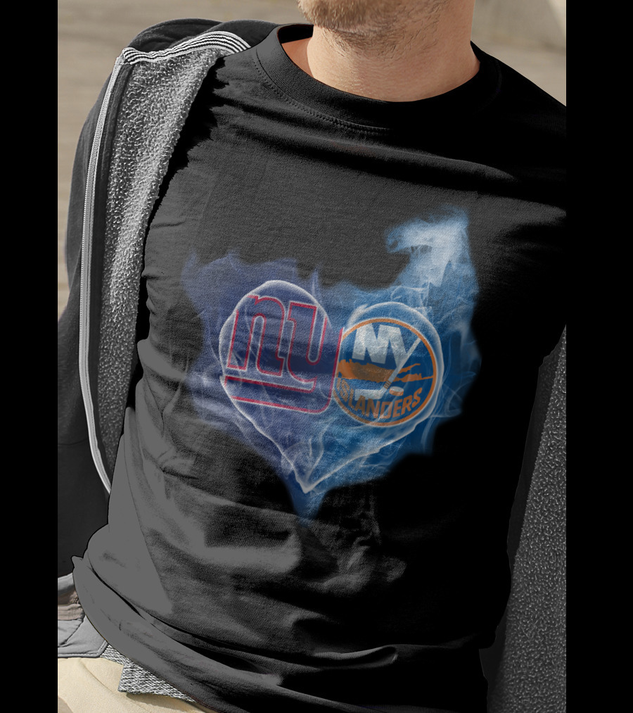 Ny Giants Ny Islanders Heart T-Shirt