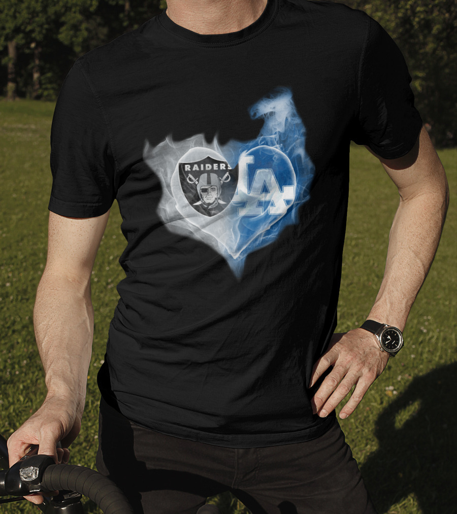 Raiders La Heart Smoke Fusion T-Shirt
