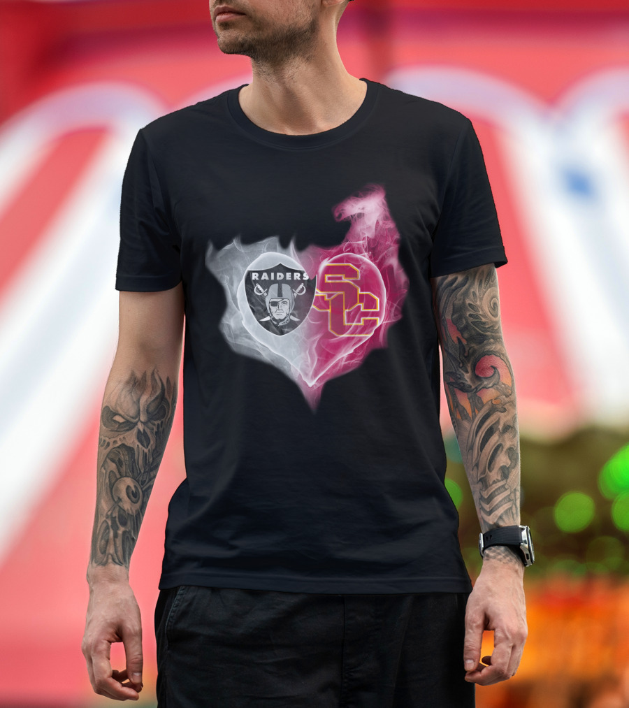 Raiders Sc Heart Fusion T-Shirt