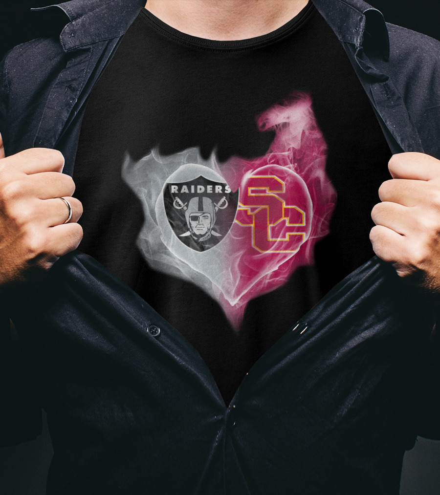 Raiders Sc Heart Fusion T-Shirt