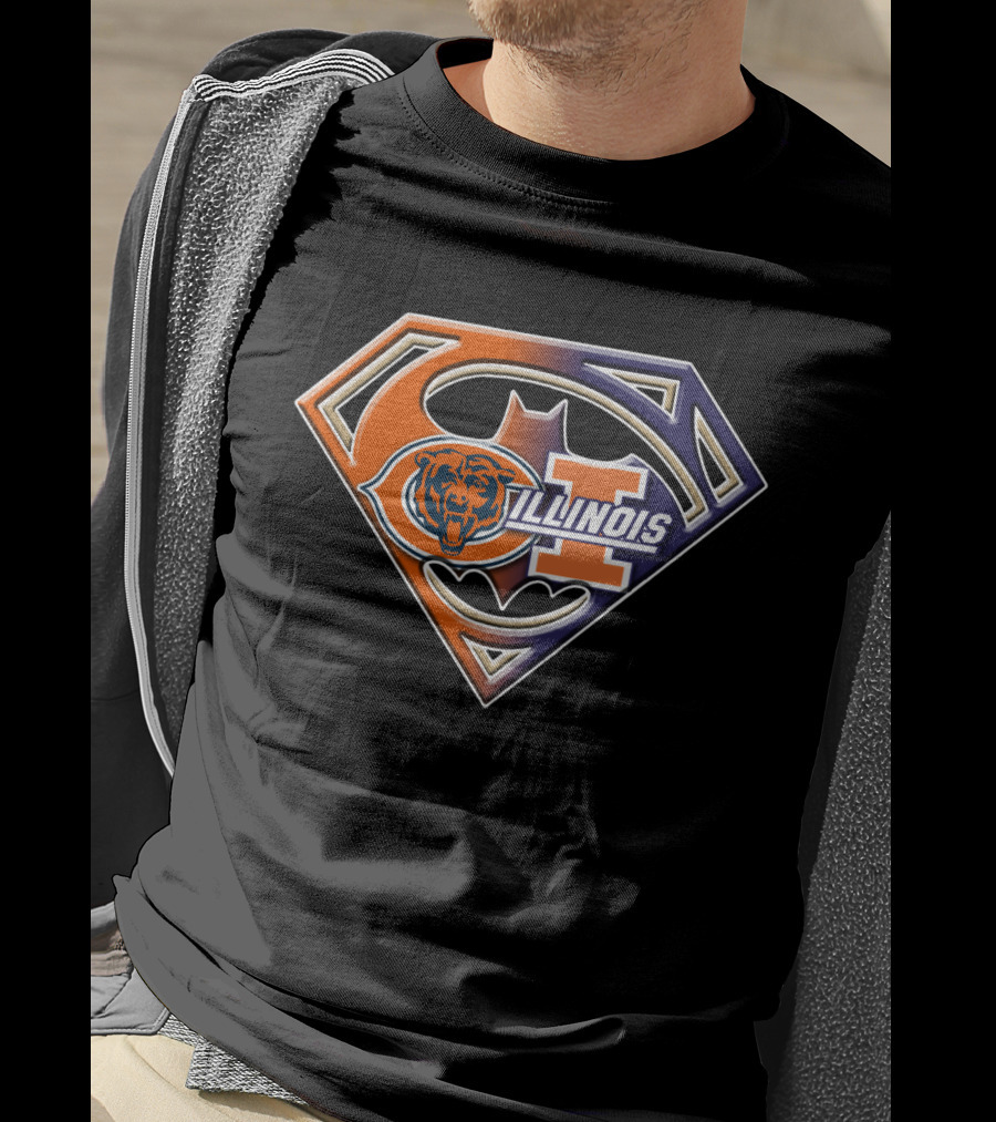 Chicago Bears Illinois Superman T-Shirt
