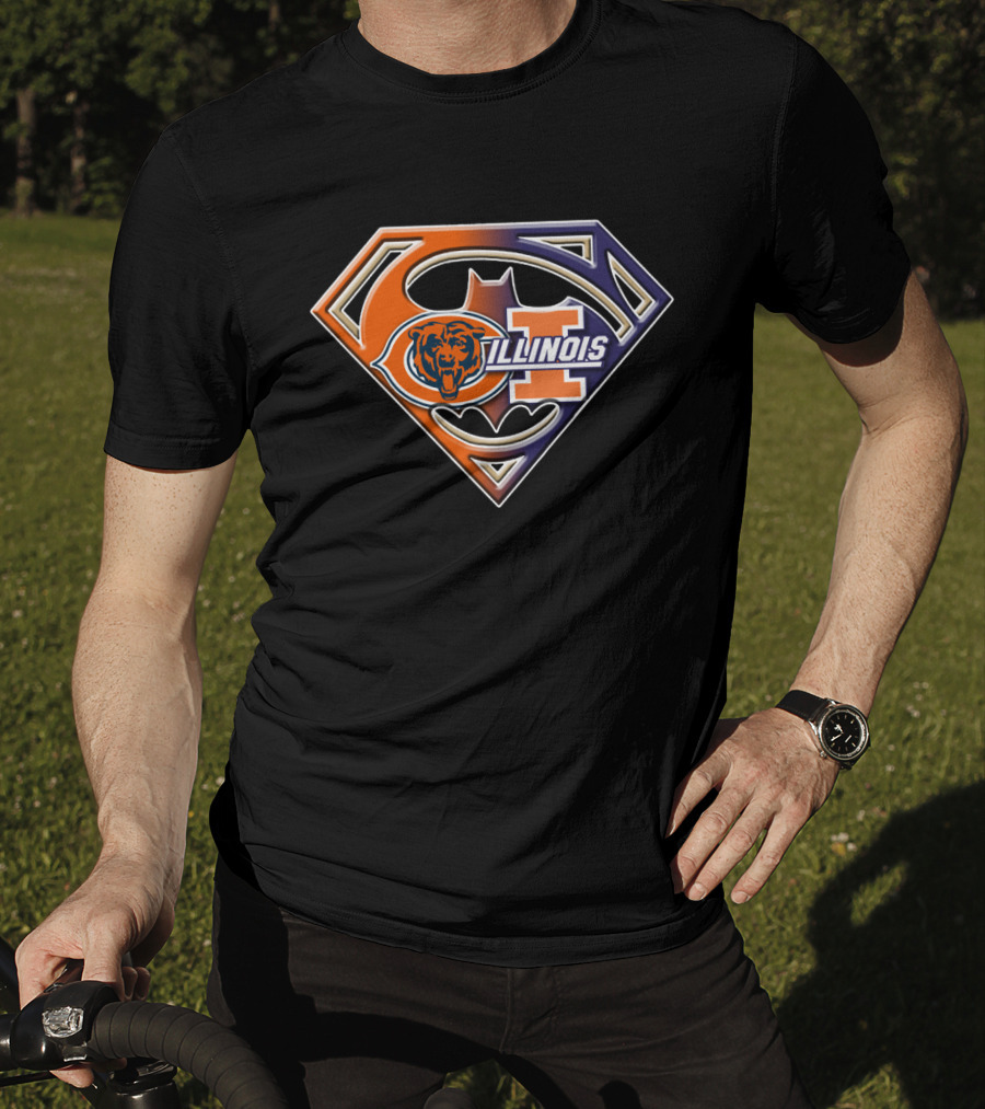 Chicago Bears Illinois Superman T-Shirt