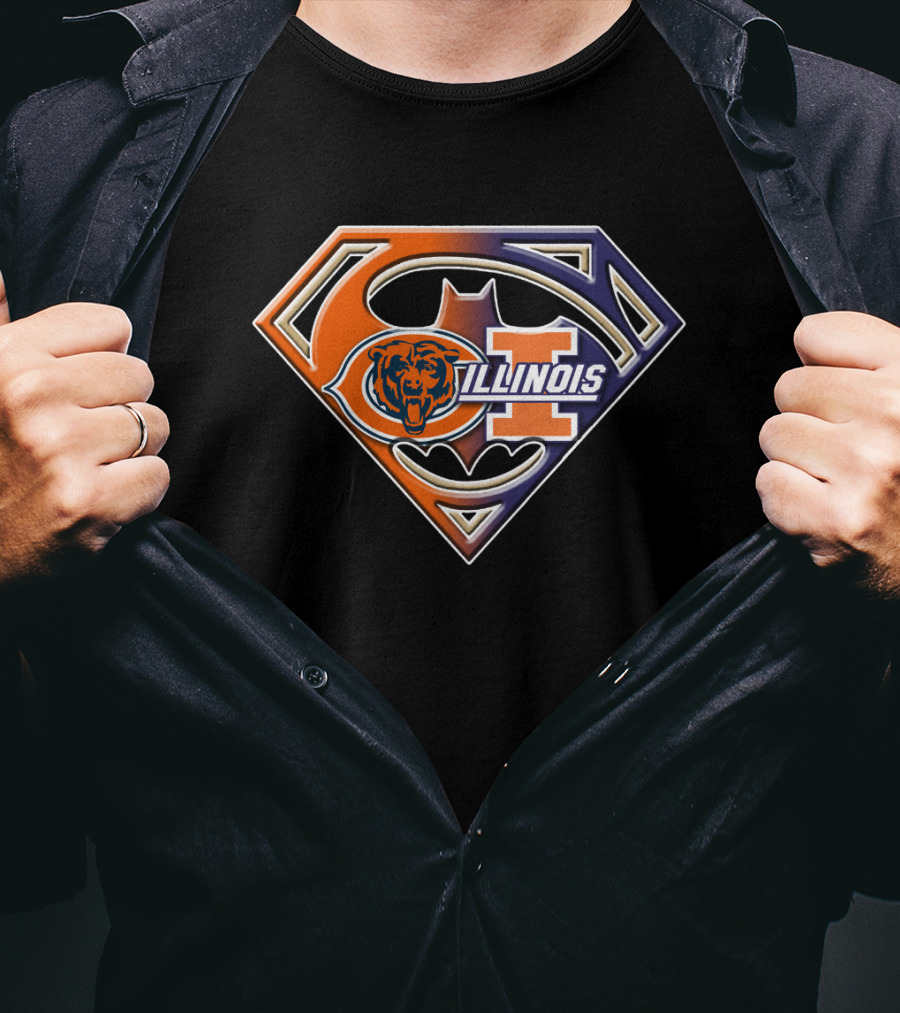 Chicago Bears Illinois Superman T-Shirt