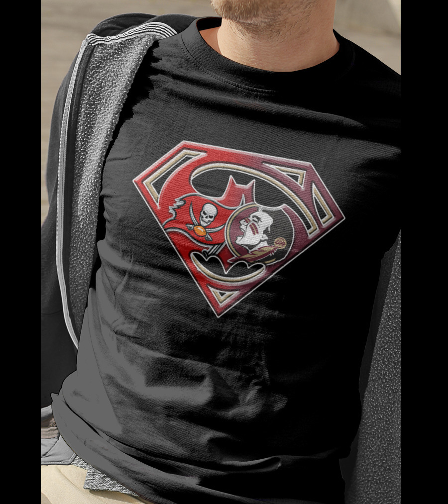 Superman Bat Emblem Joker Pirate Skull T-Shirt