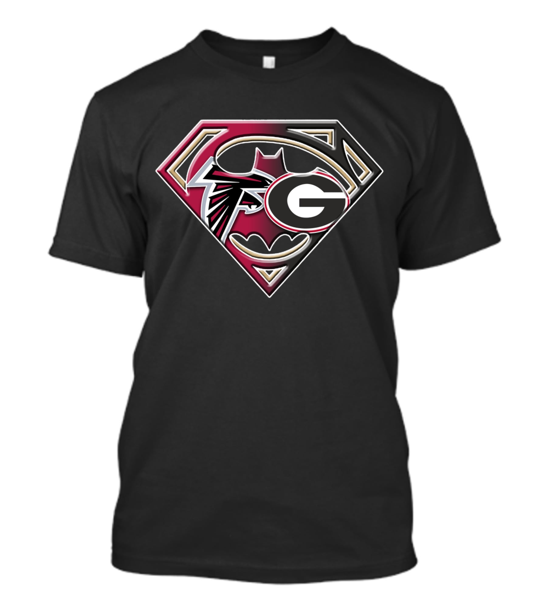 Falcons Georgia Superman Logo Mashup T-Shirt
