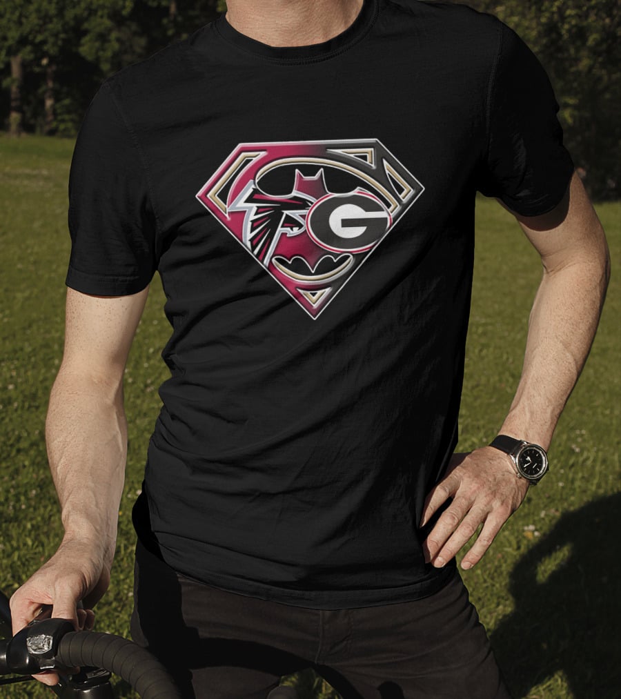 Falcons Georgia Superman Logo Mashup T-Shirt