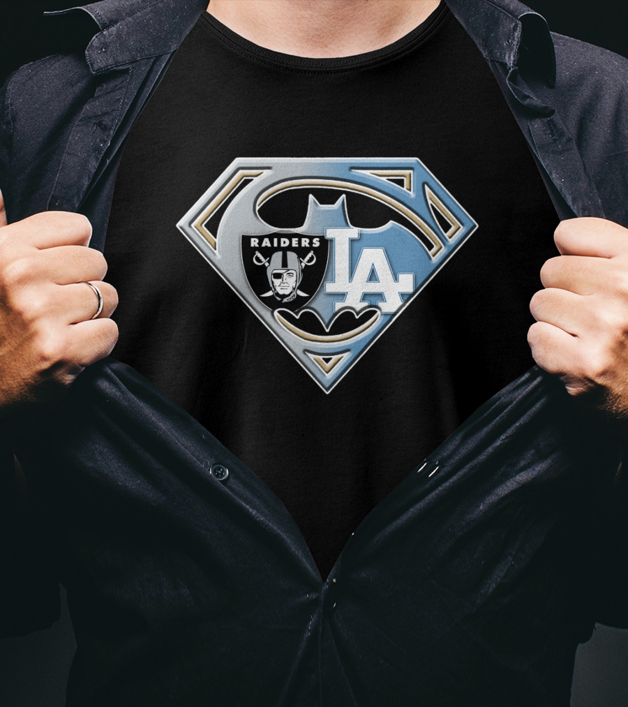 Superhero Raiders La Batman Logo Fusion Bat 095 T-Shirt