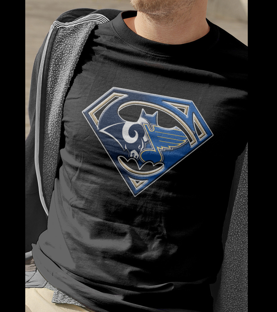 Superman Rams Blues Fusion T-Shirt