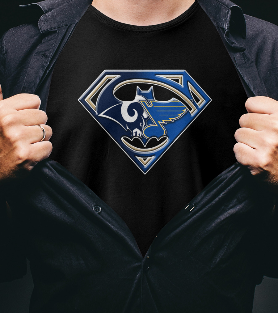 Superman Rams Blues Fusion T-Shirt