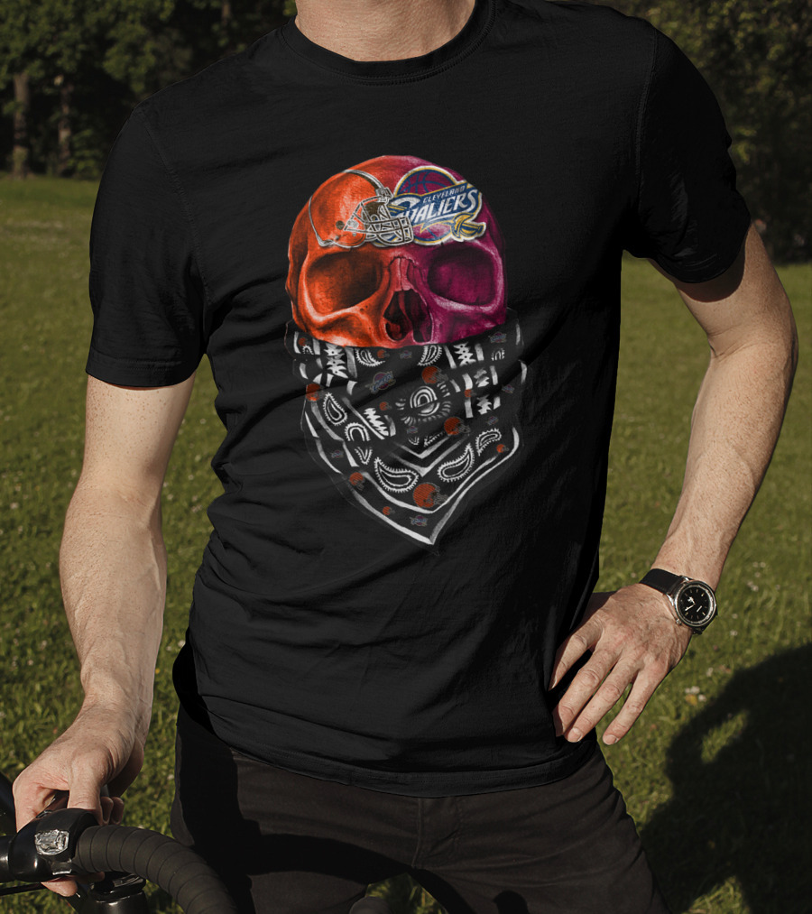 Cleveland Ballers Skull Bandana T-Shirt
