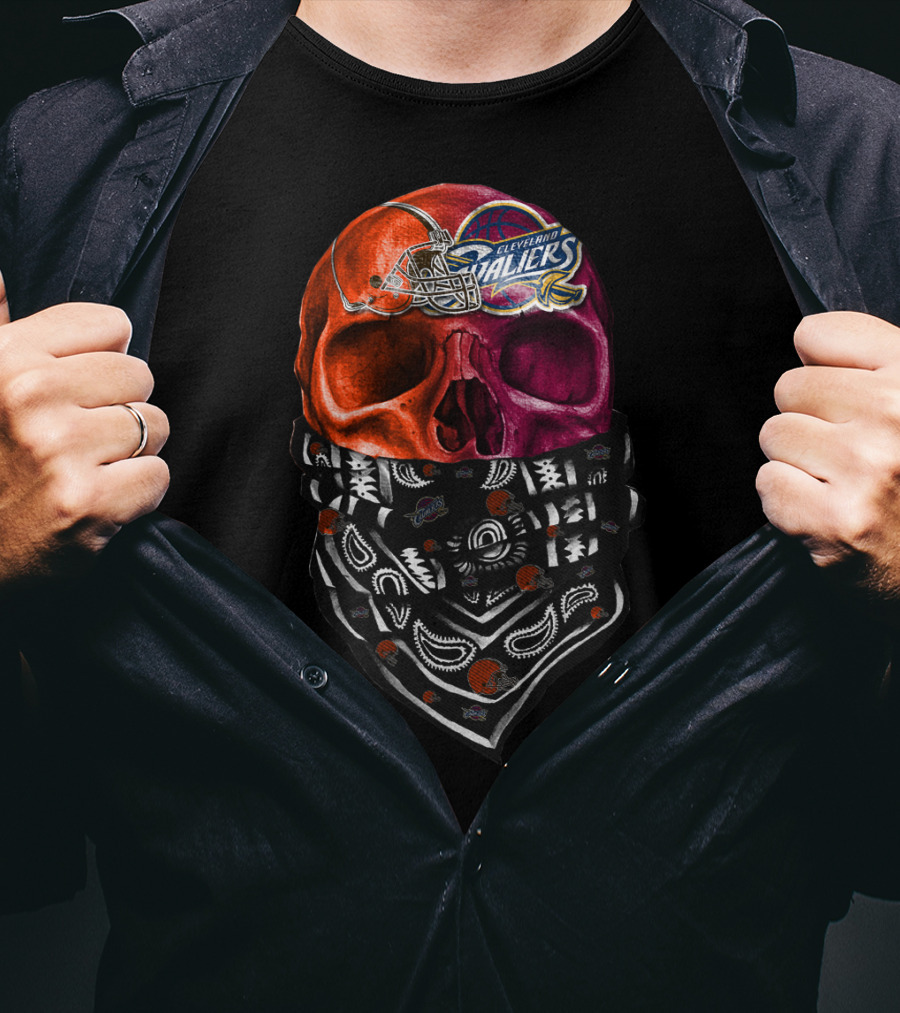 Cleveland Ballers Skull Bandana T-Shirt