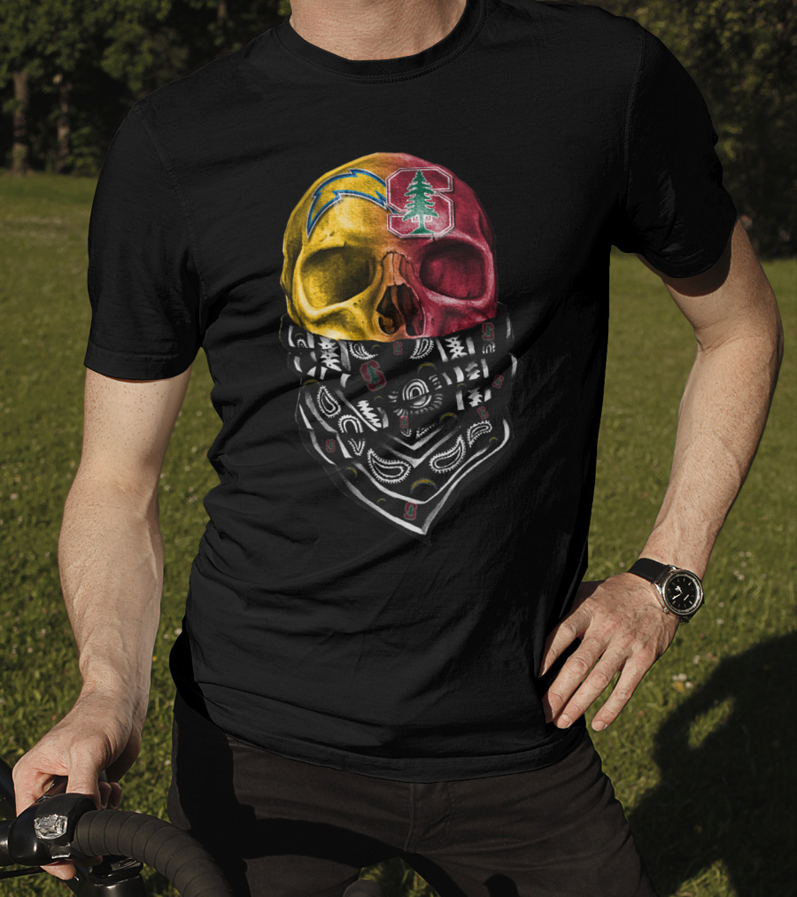 Chargers Stanford Skull Bandana T-Shirt