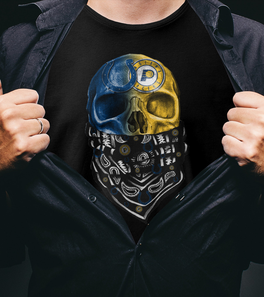 Colts Police Skull Bandana T-Shirt