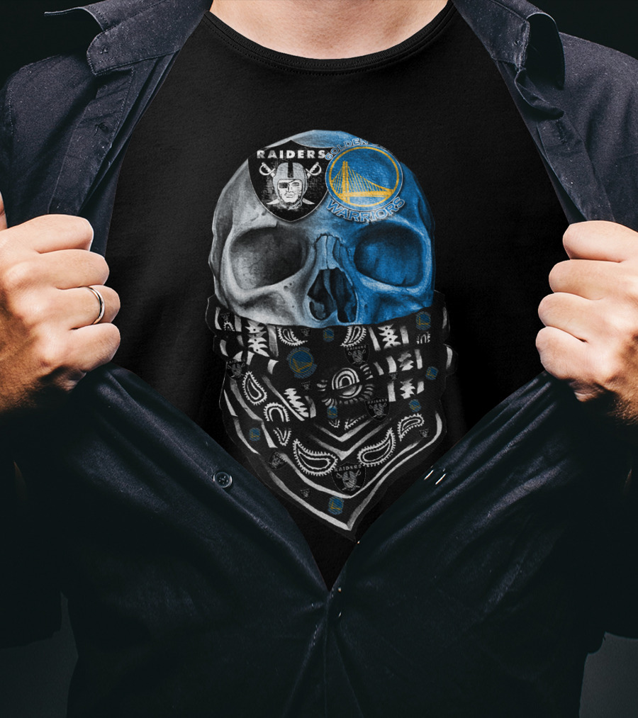 Raiders And Warriors Skull Bandana T-Shirt