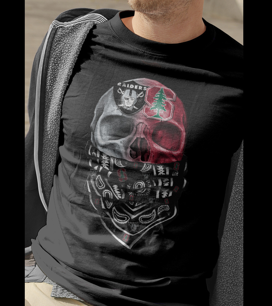 Raiders Stanford Skull Bandana T-Shirt