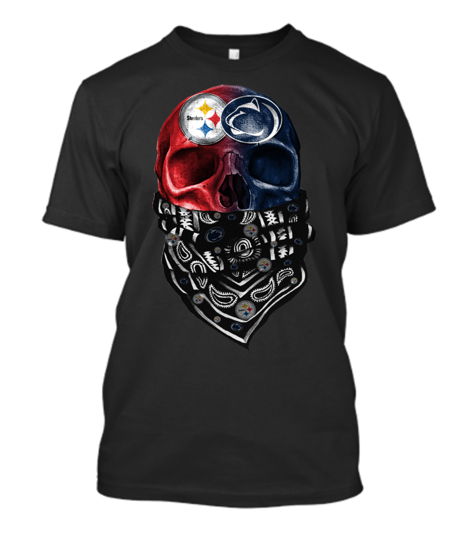 Steelers Penn State Skull Bandana T-Shirt