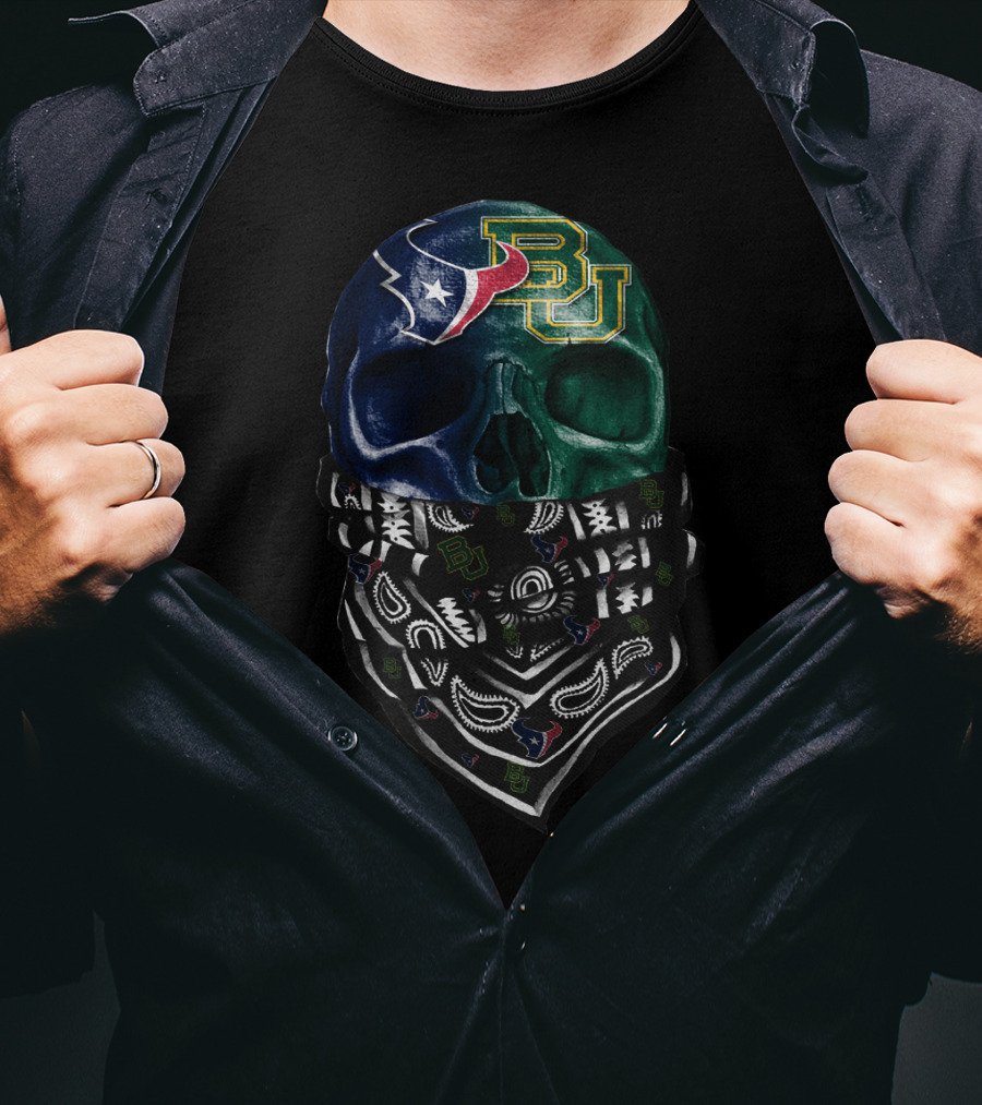 Texans Bu Skull Bandana T-Shirt