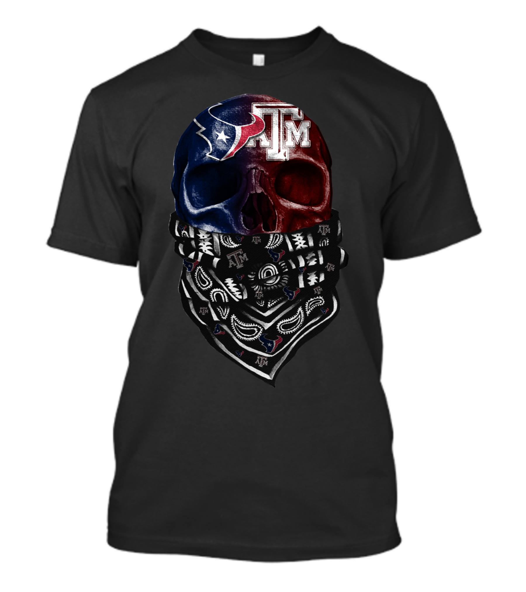 Texans Skull Bandana At M T-Shirt