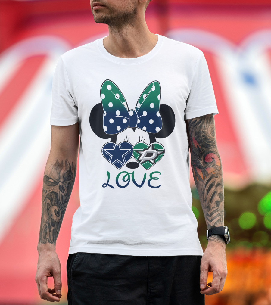 Minnie Mouse Cowboys Stars Love T-Shirt