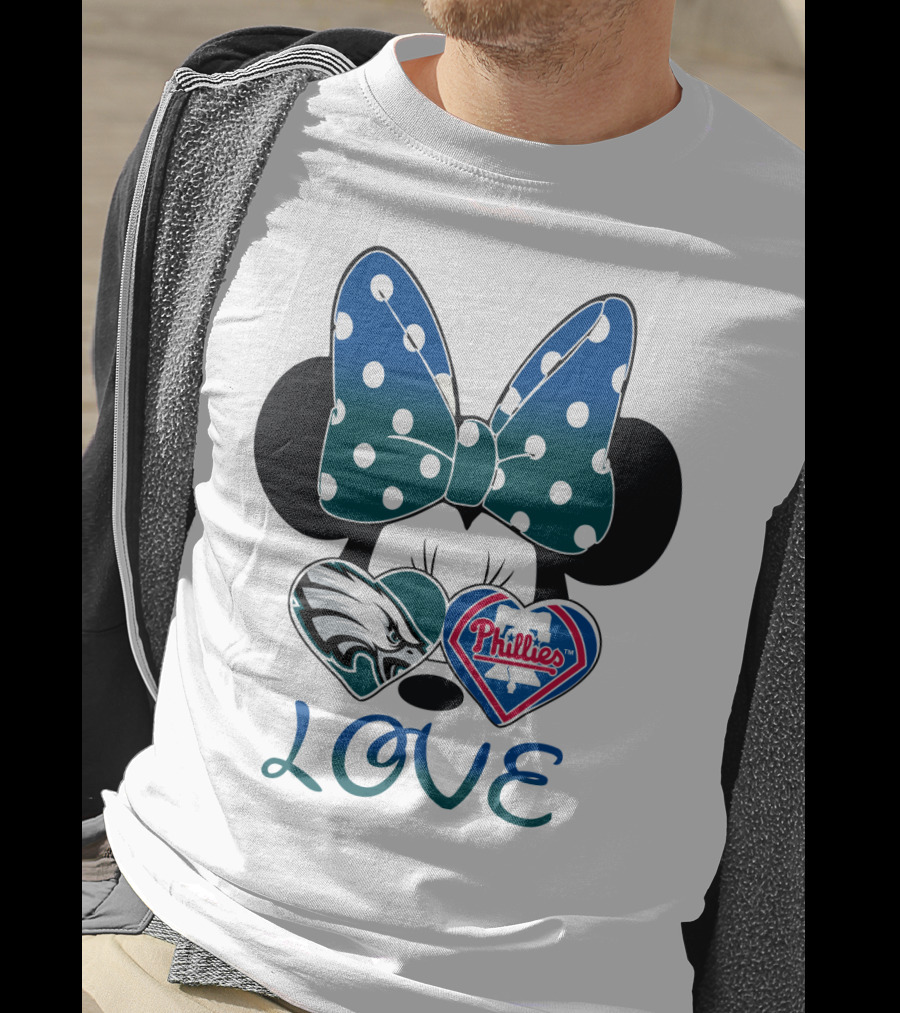 Minnie Mouse Love Eagles Phillies T-Shirt