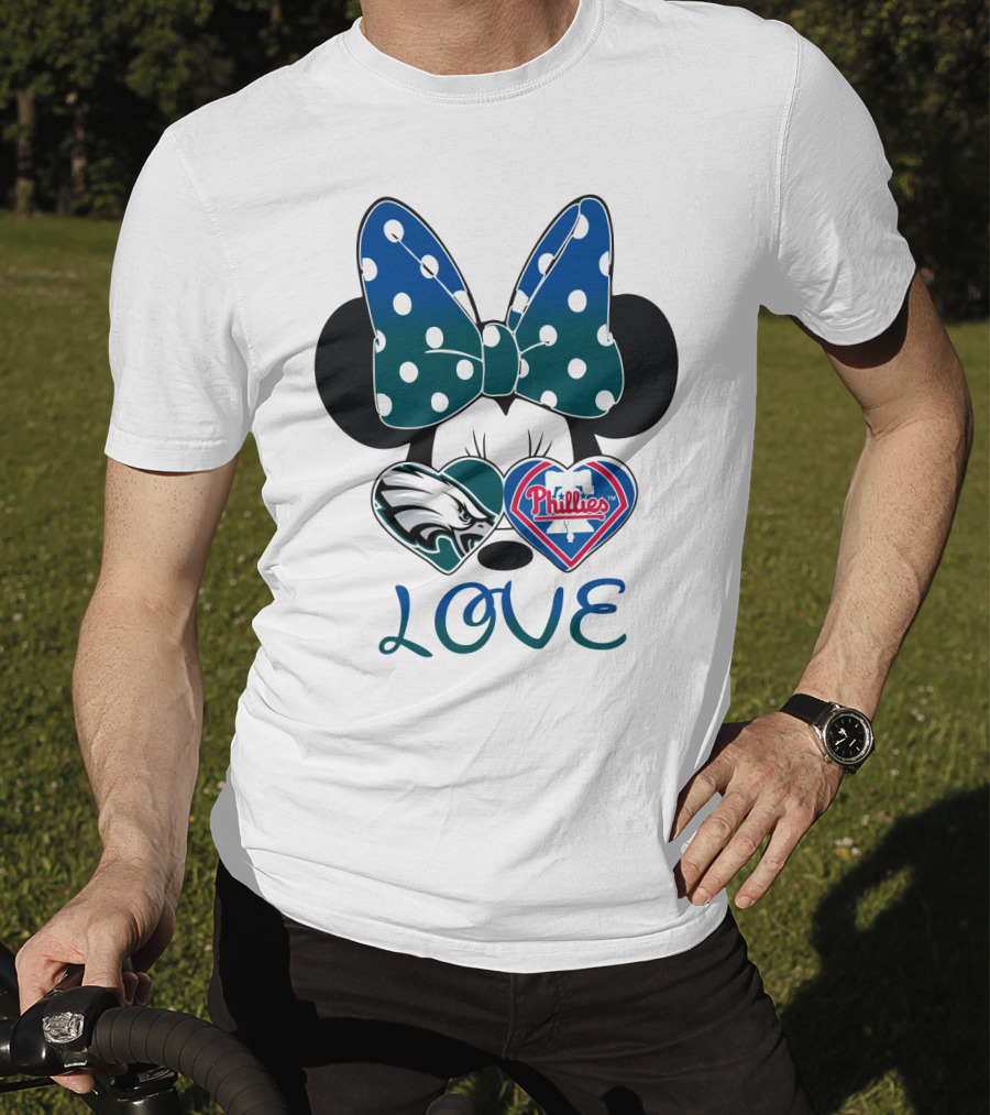 Minnie Mouse Love Eagles Phillies T-Shirt