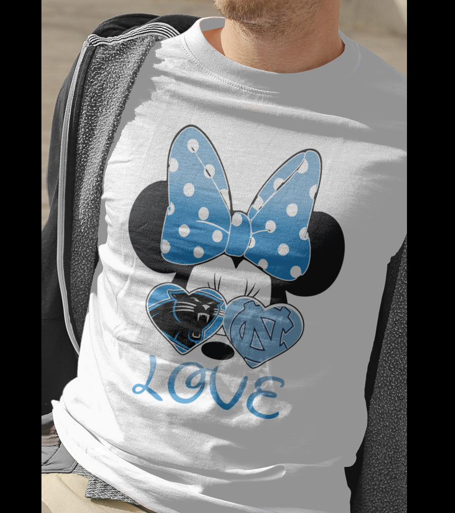 Minnie Carolina Panthers Unc Love T-Shirt