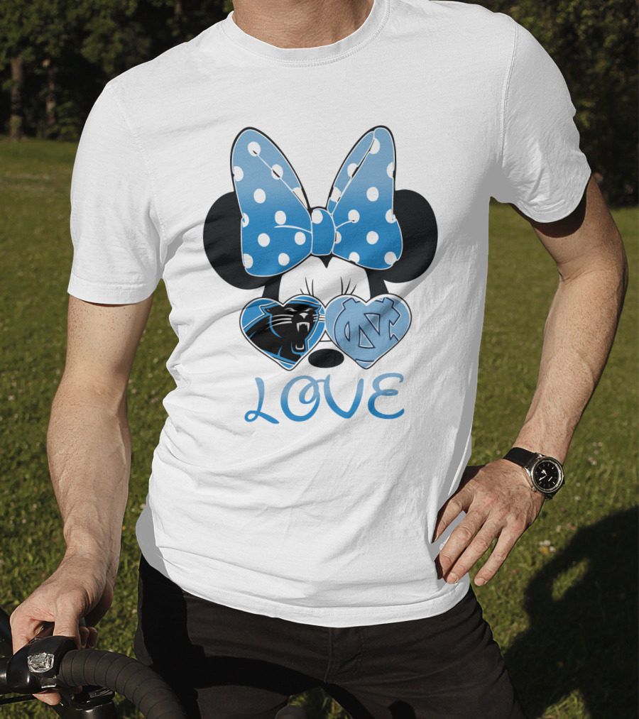 Minnie Carolina Panthers Unc Love T-Shirt