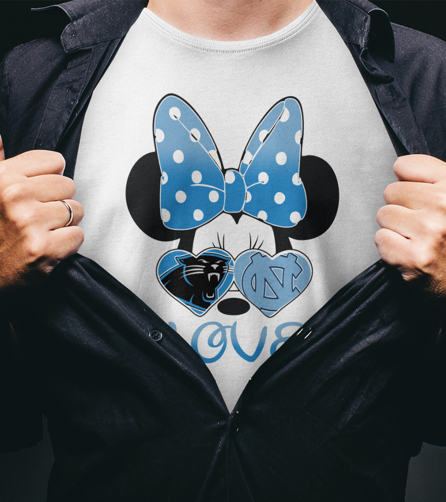 Minnie Carolina Panthers Unc Love T-Shirt