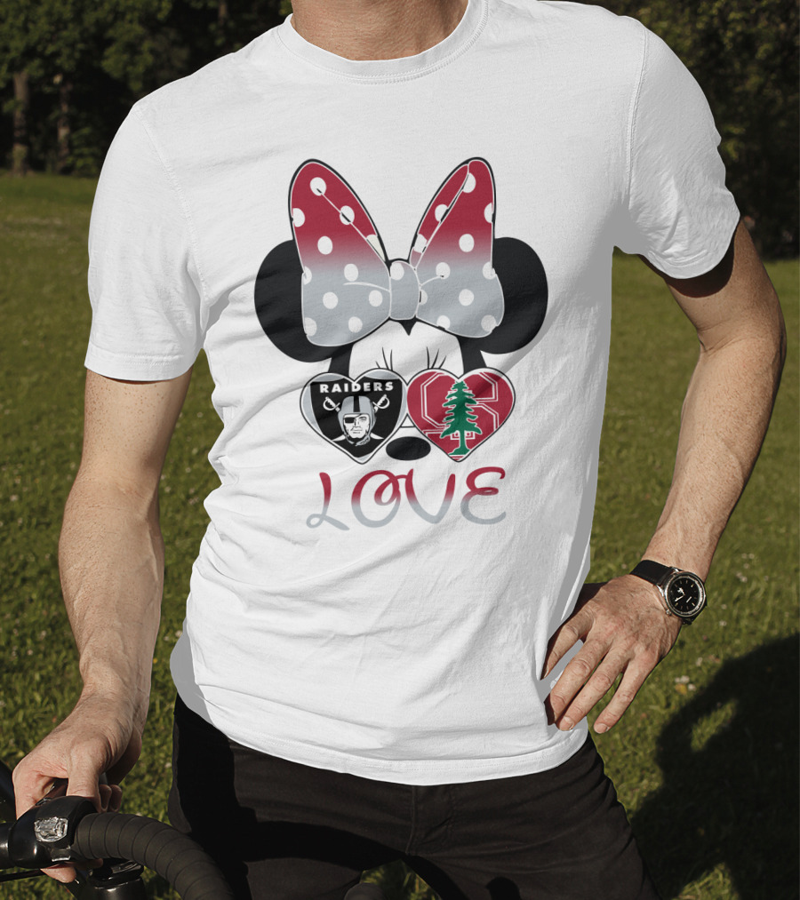 Love Raiders Stanford Minnie Bow Hearts T-Shirt