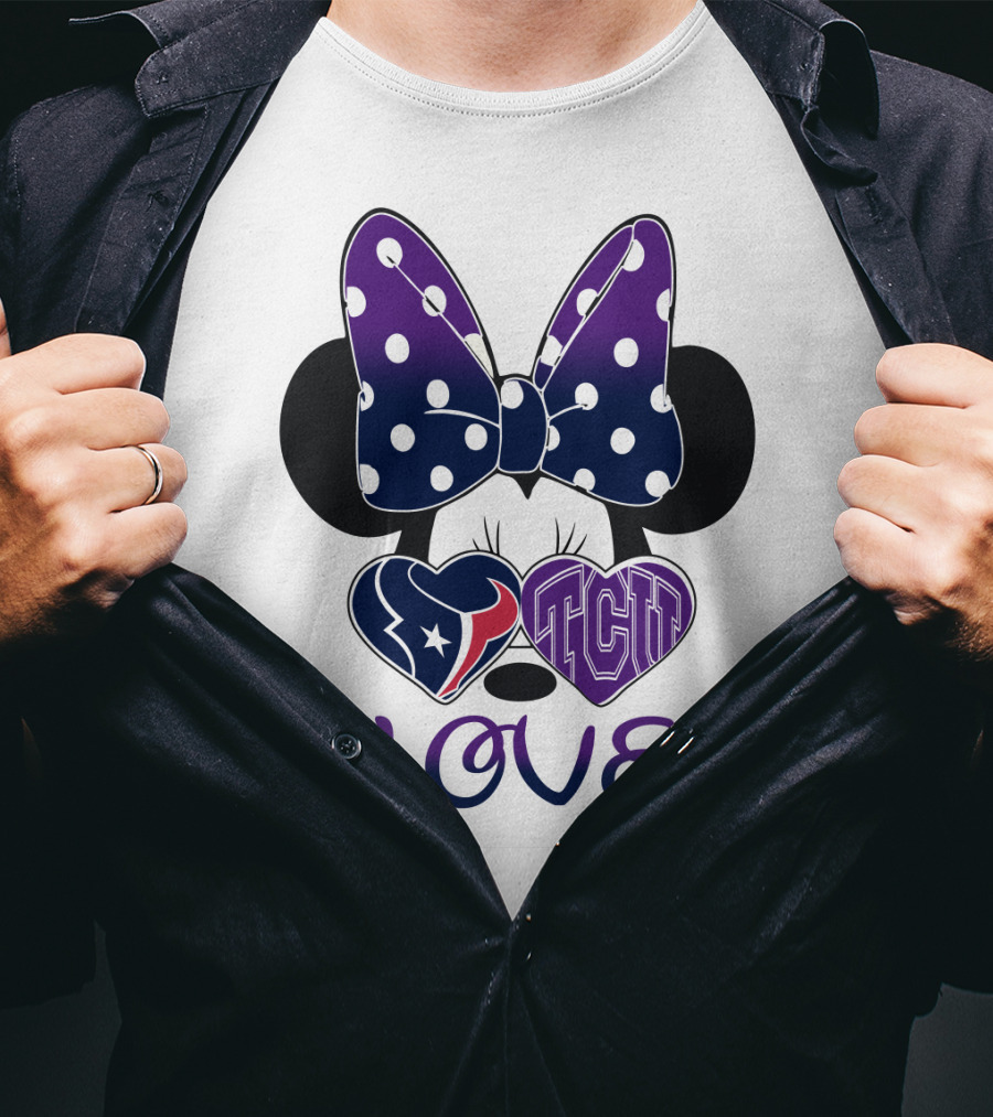 Minnie Love Texans Tcu T-Shirt