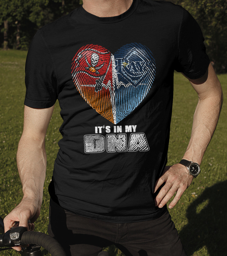 It's In My Dna Buccaneers Rays Heart T-Shirt