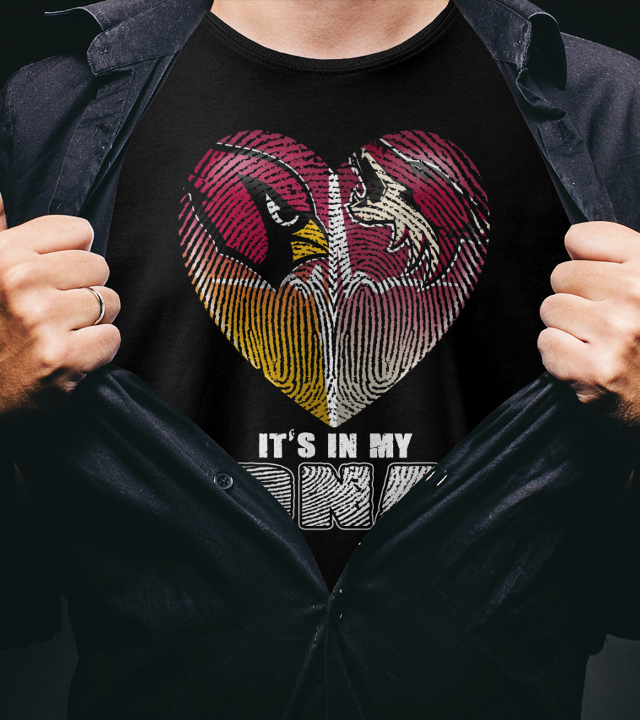 Arizona Cardinals Heart It's In My Dna T-Shirt