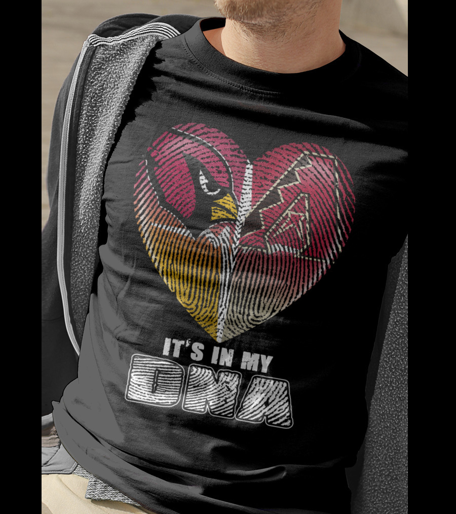 Arizona Cardinals And Arizona Diamondbacks Heart It's In My Dna T-Shirt