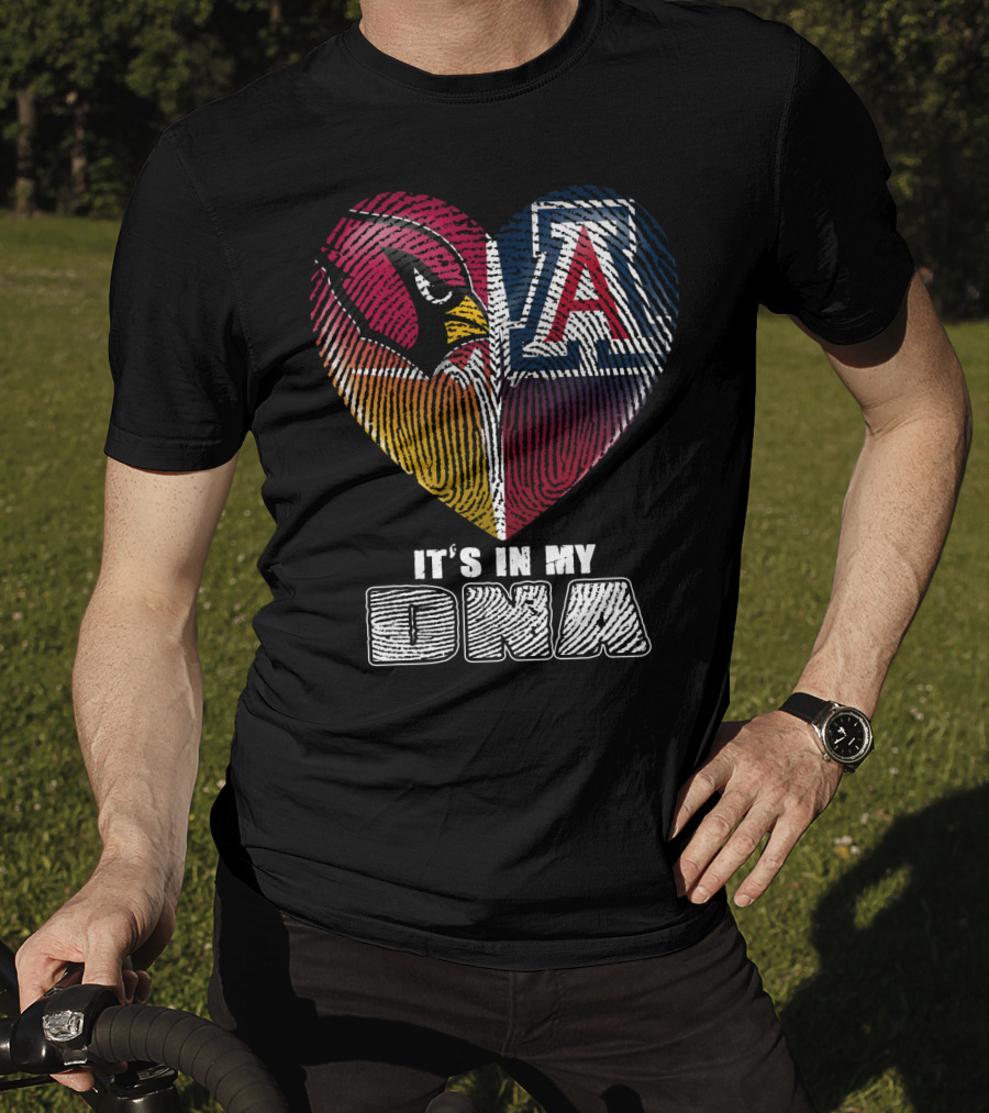 Arizona Cardinals And Wildcats It's In My Dna 031 T-Shirt