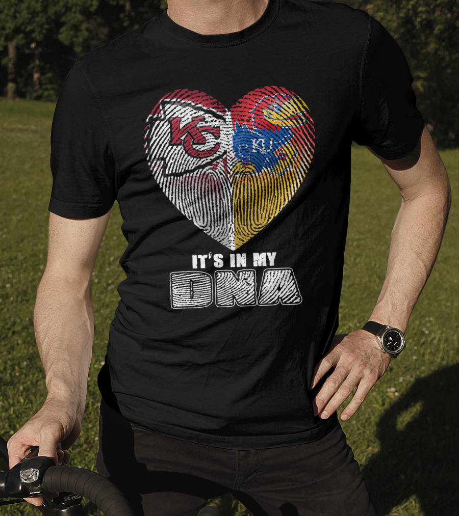 Kansas City Chiefs Ku Jayhawks It's In My Dna T-Shirt