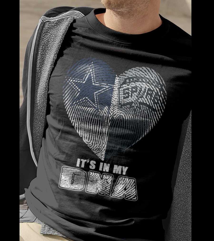 Dallas Cowboys San Antonio Spurs It's In My Dna T-Shirt