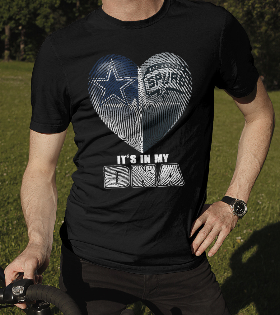 Dallas Cowboys San Antonio Spurs It's In My Dna T-Shirt