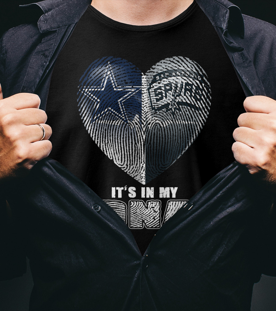 Dallas Cowboys San Antonio Spurs It's In My Dna T-Shirt