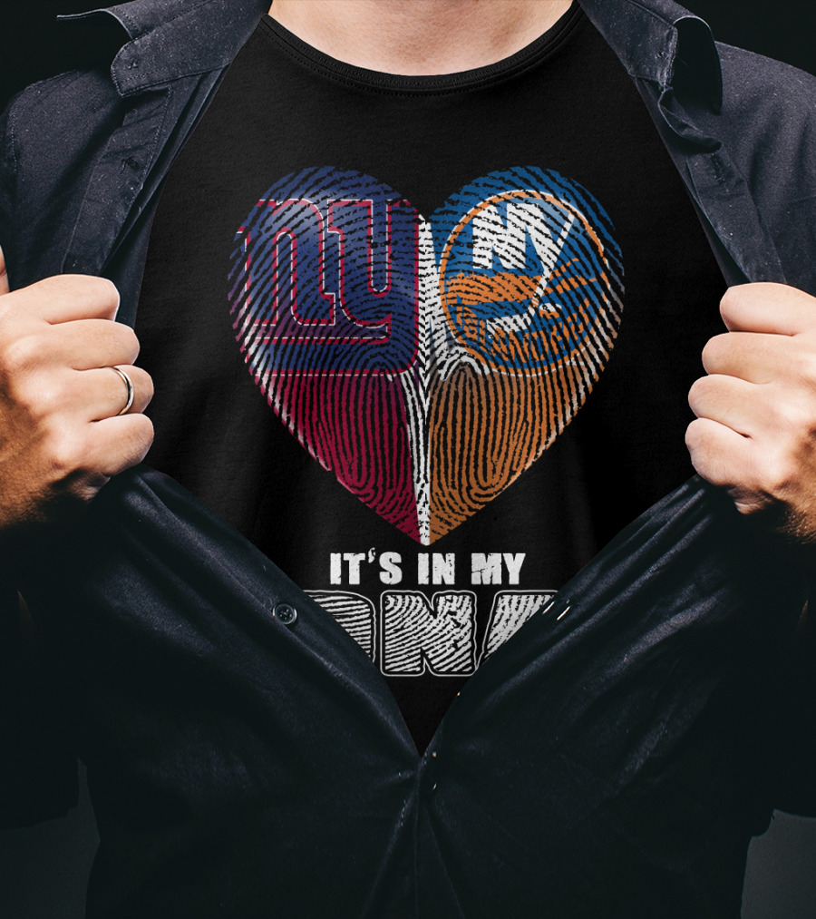 New York Giants And Islanders It's In My Dna T-Shirt