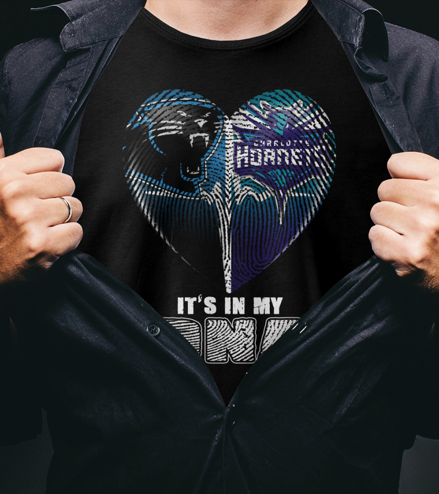 Carolina Panthers Charlotte Hornets It's In My Dna T-Shirt
